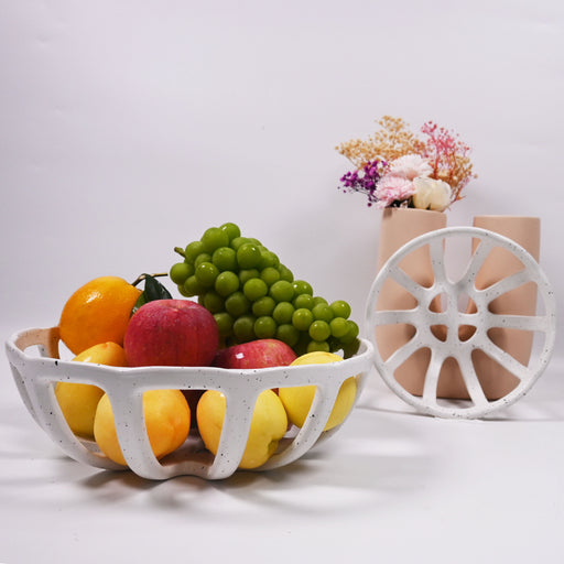 nordic hollow ceramic fruit basket - MRSLM