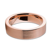 women's rose gold tungsten steel ring, view 3 - MRSLM