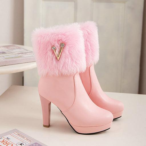Short chunky heel booties - MRSLM