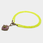 vintage agate beaded necklace, view 2 - MRSLM