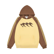 men's raglan sleeve color stitching hoodie - MRSLM
