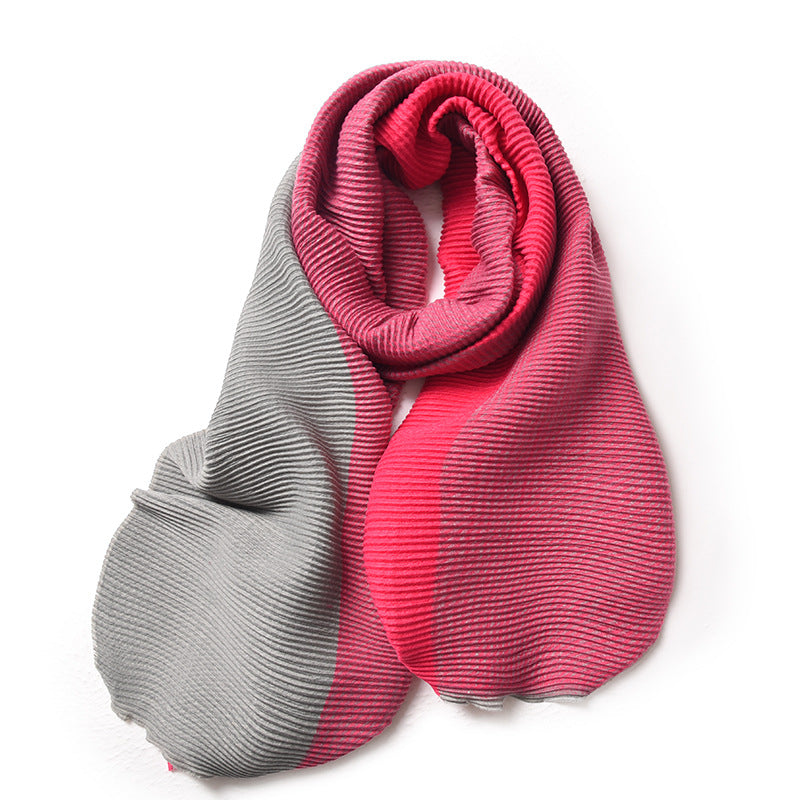 knit solid pashmina wrap shawl, view 4 - MRSLM