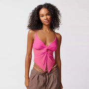 Mesh patchwork crop top, view 8 - MRSLM