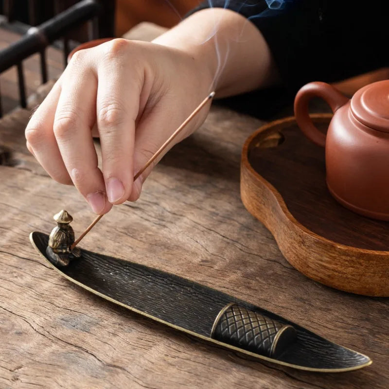 bodhi leaf incense stick holder - MRSLM