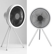 rechargeable camping fan with LED light, view 14 - MRSLM