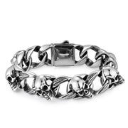 men's punk stainless steel bracelet, view 2 - MRSLM