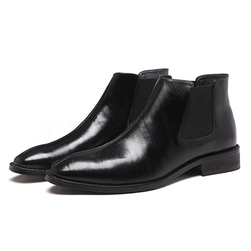 men's leather chelsea boots, view 2 - MRSLM