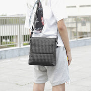 Woven men's casual shoulder bag - MRSLM