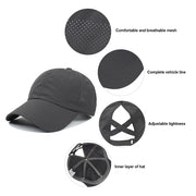 summer mesh ponytail baseball cap, view 11 - MRSLM