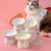 elevated ceramic pet bowl, view 11 - MRSLM