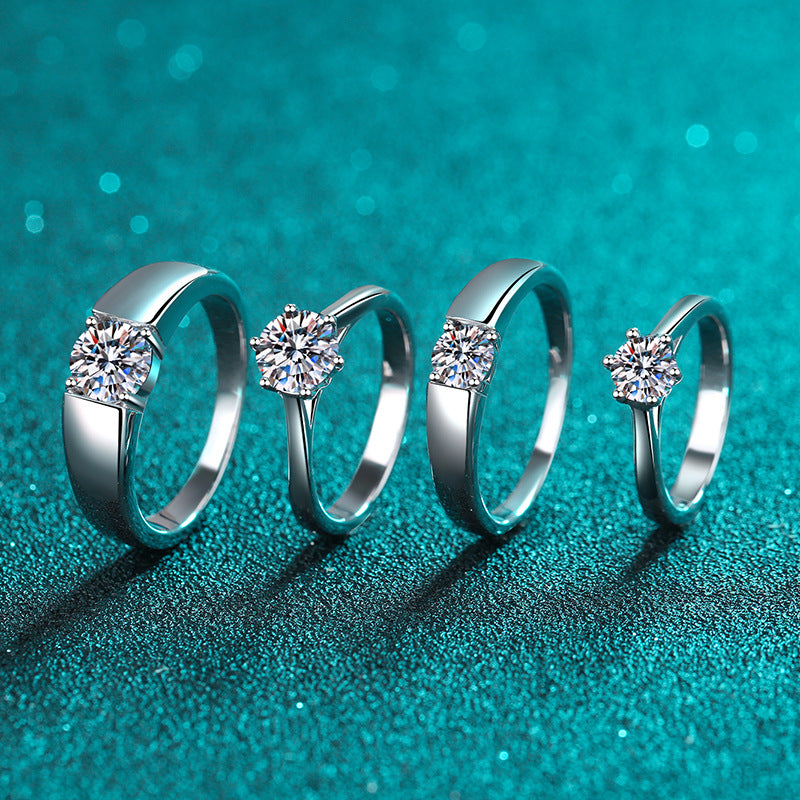 crown couple sterling silver ring - MRSLM