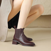 women's leather Chelsea ankle boots, view 4 - MRSLM