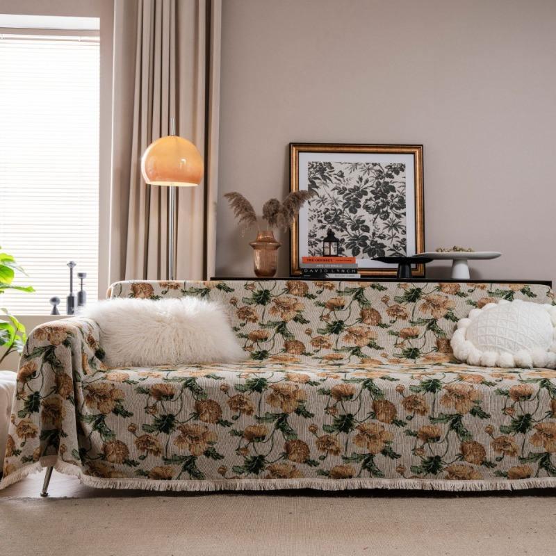 retro jacquard sofa cover - MRSLM