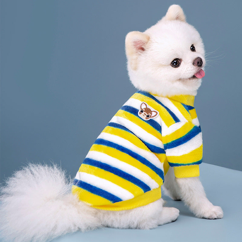 rainbow fleece pet vest, view 8 - MRSLM