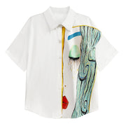loose printed short-sleeved shirt, view 6 - MRSLM