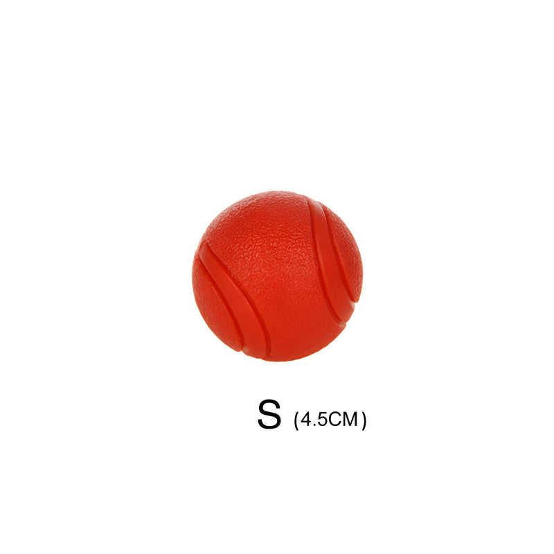 bouncy rubber dog training ball, view 4 - MRSLM