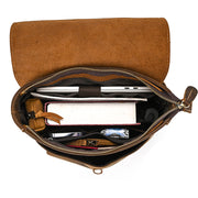 crazy horse leather backpack, view 5 - MRSLM