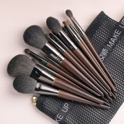 natural makeup brushes set - MRSLM