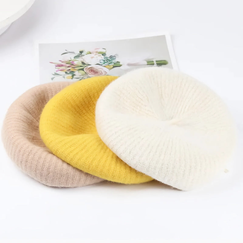 Women's 100% wool beret, view 15 - MRSLM