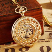 hollow carved mechanical pocket watch, view 10 - MRSLM