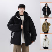 white duck down loose casual coat, view 2 - MRSLM