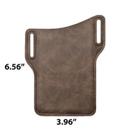 men's leather phone belt pouch, view 5 - MRSLM