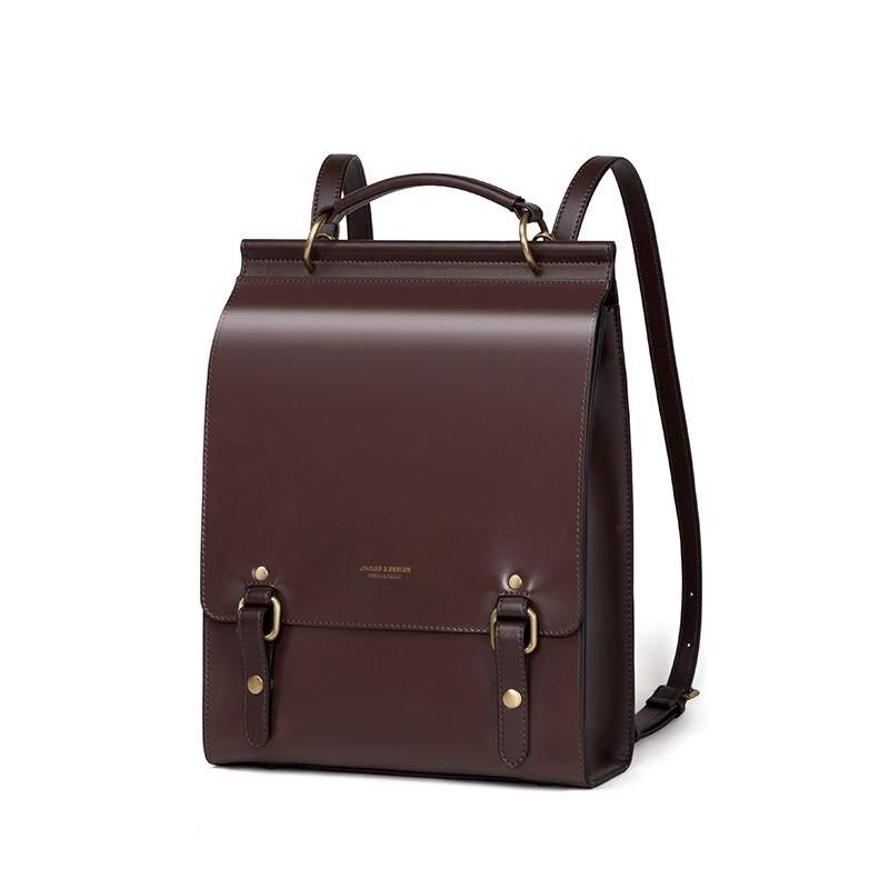vintage leather backpack for women, view 2 - MRSLM