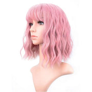 full-head curly wig with air bangs, view 3 - MRSLM