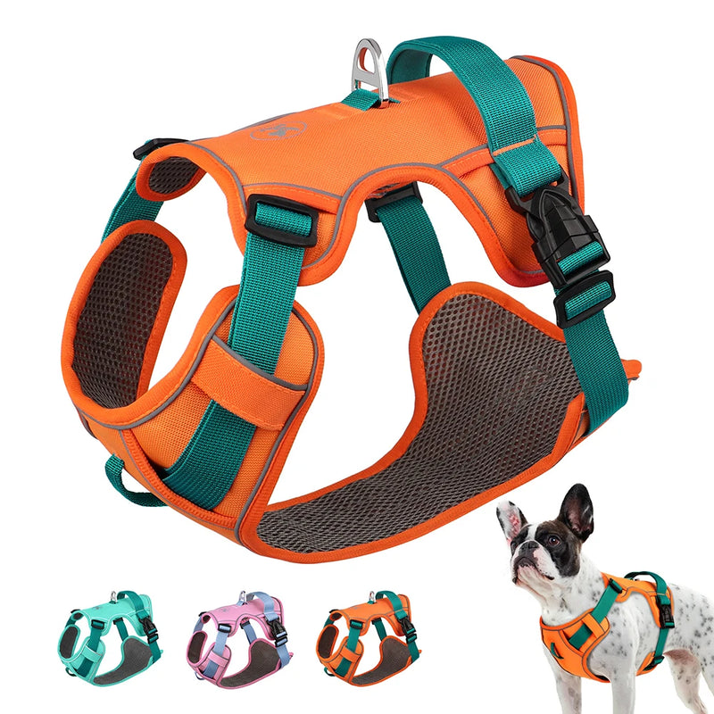 reflective no pull dog harness, view 9 - MRSLM