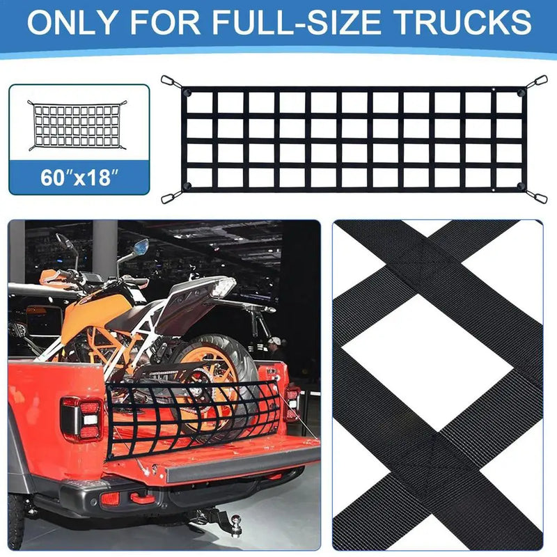 truck tailgate cargo net, view 4 - MRSLM