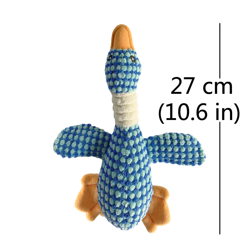 plush duck squeak toy for dogs, view 7 - MRSLM