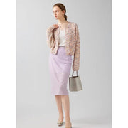geometric short cardigan, view 11 - MRSLM