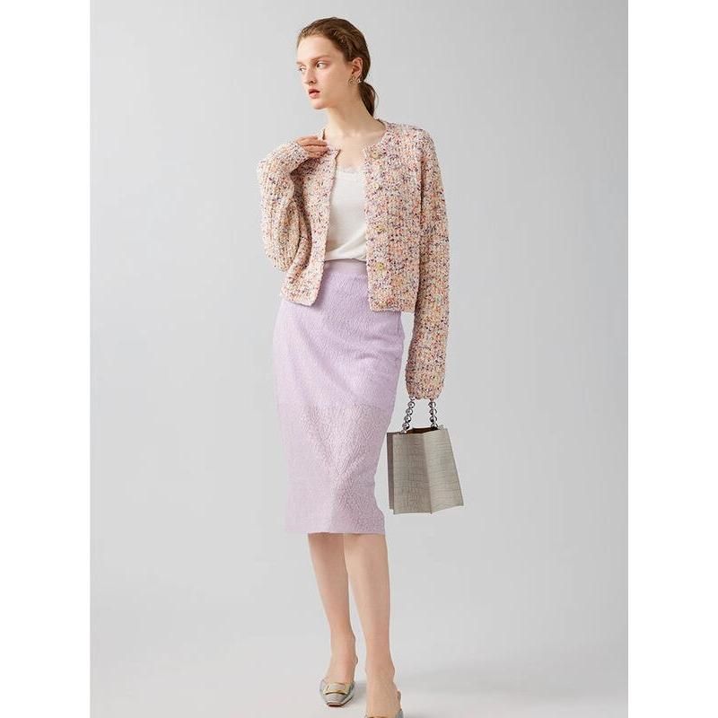 geometric short cardigan, view 11 - MRSLM