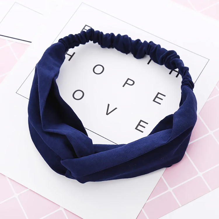 turban solid headband for women, view 6 - MRSLM