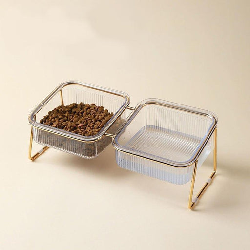 elevated double pet bowls - MRSLM