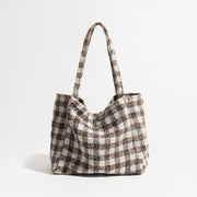 Vintage plaid square shoulder bag, view 5 - MRSLM