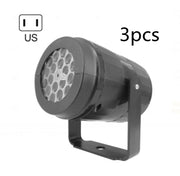 Rotating Christmas snowflake LED projector light, view 14 - MRSLM