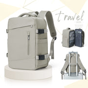 large travel backpack with laptop compartment, view 3 - MRSLM