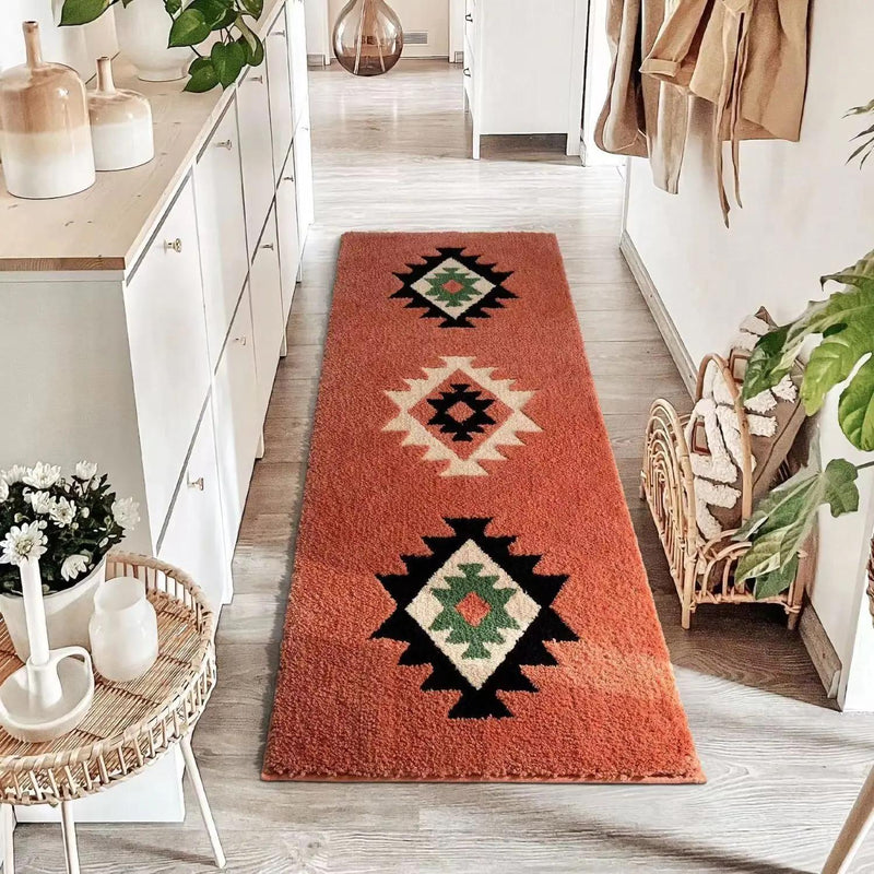 plush geometric area rug, view 5 - MRSLM