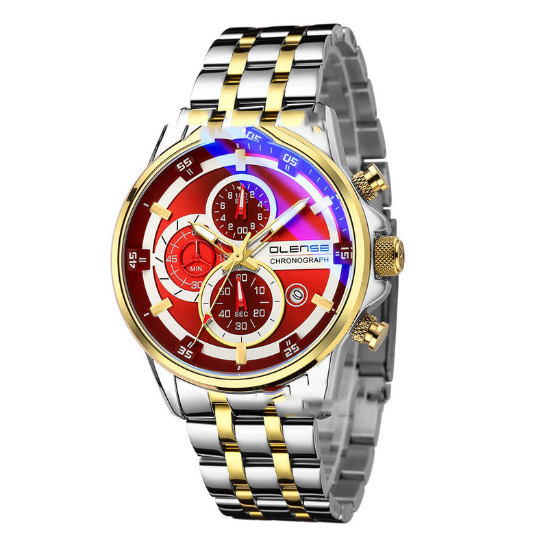 men's stainless steel sports watch, view 3 - MRSLM