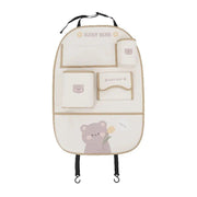 bear car seat organizer with kick mat, view 3 - MRSLM