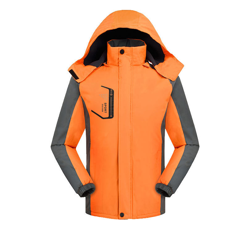 Unisex fleece-lined hooded outdoor jacket, view 6 - MRSLM