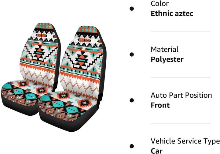 Southwest Geometric Tribal Aztec Universal Car Seat Covers