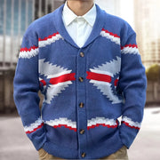 men's knitwear cardigan long sleeve button down, view 2 - MRSLM