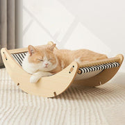 wooden cat rocking bed - MRSLM