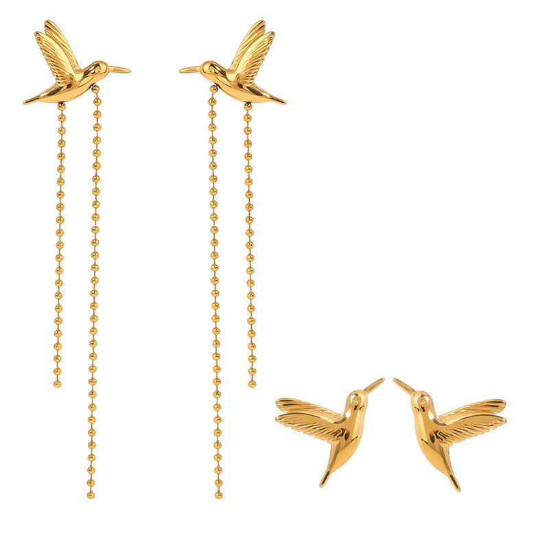 peace dove tassel earrings, view 9 - MRSLM