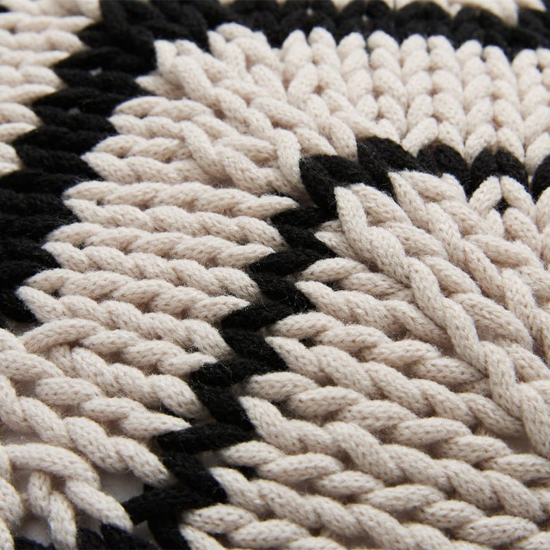 hand crochet chunky knit throw pillow, view 10 - MRSLM