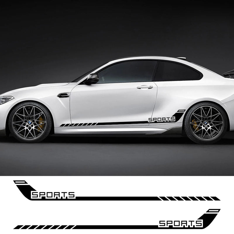 sport racing stripes car door decal, view 10 - MRSLM