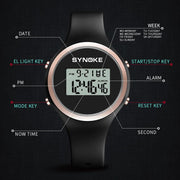 women's waterproof digital sports watch, view 7 - MRSLM