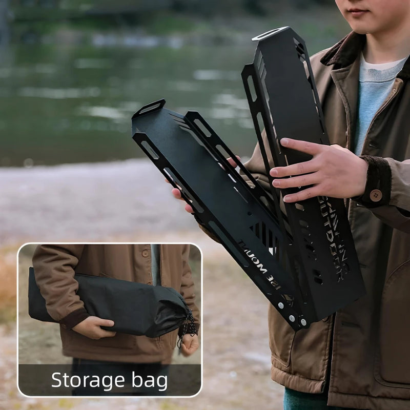 outdoor triangular storage rack, view 8 - MRSLM